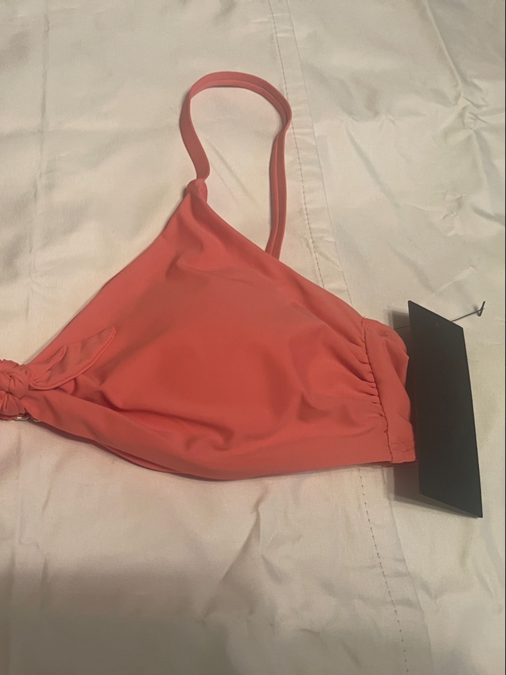 Gianni Bini Coral Pink Triangle Bikini Top